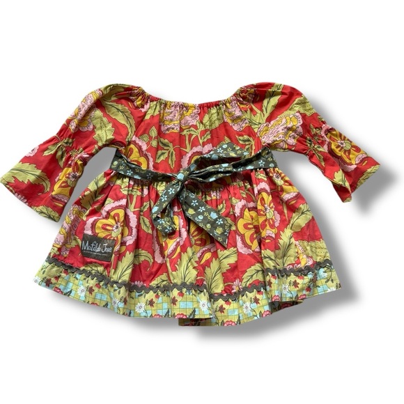 Matilda Jane Serendipity Tomato Peasant Fiona Floral Top Sept 2011 size 18 month - Picture 3 of 10